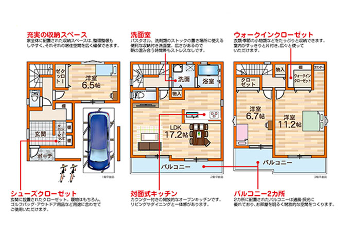 東淀川区小松3丁目 A号地プラン