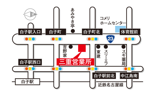 浪速建設株式会社 三重営業所地図